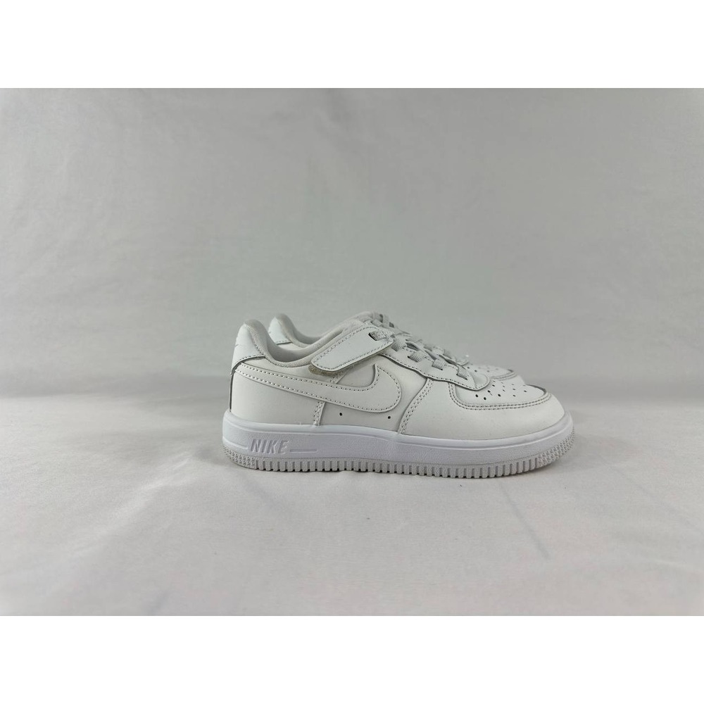 Nike Force 1 Low EasyOn (PS) Triple White Sneakers FN0237-111 Kids Size 13.5C